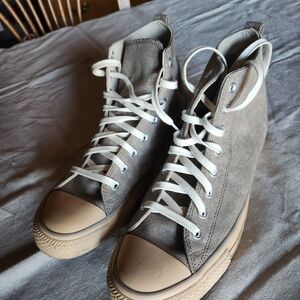Converse All Stars High-Top Canvas Sneakers - Beige Coffee Cream - USED